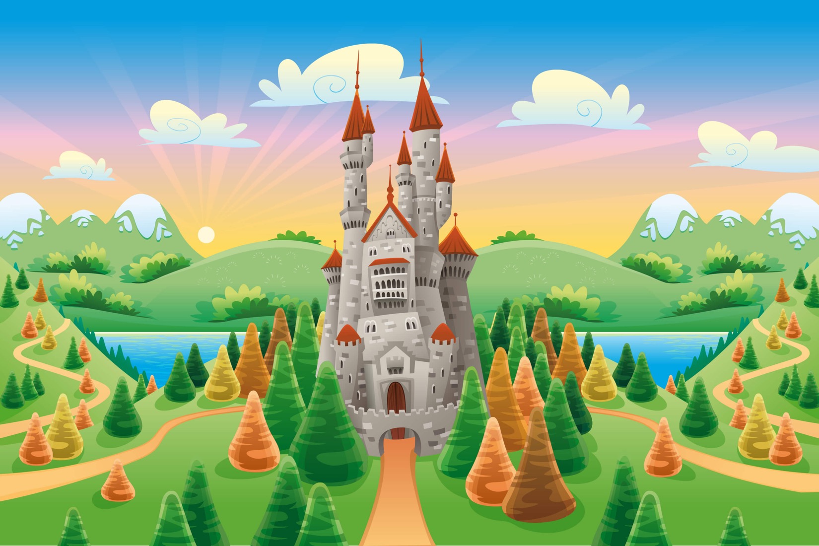 cartoon-castle-childrens-plain