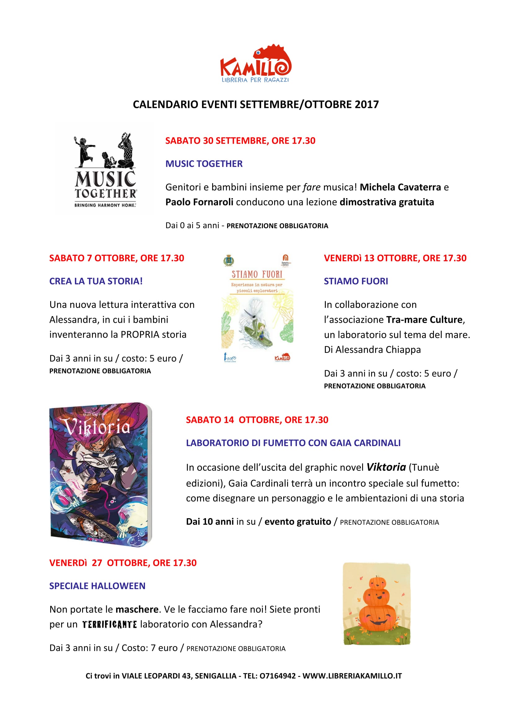 CALENDARIO EVENTI SETTEMBRE OTTOBRE KAMILLO-1