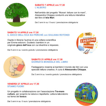 Calendario degli eventi di aprile
