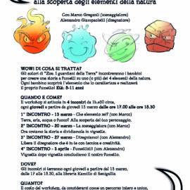 “Che elemento sei?” Workshop di fumetto alla scoperta dei 4 elementi della natura