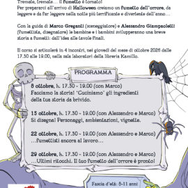 FUMETTI DA BRIVIDO – laboratorio di fumetto per bambini.